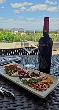  Food and wine are the first priorities at El Cielo Resort and Winery in the Valle de Guadalupe in Baja California, Mexico. Photo courtesy of Jim Farber. 