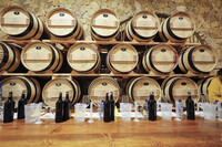 The tasting room at El Cielo Resort and Winery in Valle de Guadalupe, Mexico, awaits guests who will sample the wines. Photo courtesy of Victoria Looseleaf.