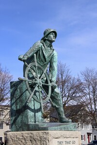 The Gloucester Fisherman's Memorial by Leonard Craske in Gloucester, Massachusetts, honors the local men who never came back from the sea. Photo courtesy of Bratty1206/Dreamstime.com.