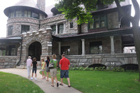 The 38-room Romanesque, Queen Anne-style Copshaholm Mansion, built in 1895-6, belonged to the Oliver family, which owned the Oliver Chilled Plow Works. Photo courtesy of Brian Clark.