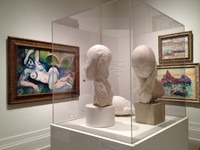 Henri Matisse's "Blue Nude," left, that outraged the public, shares the last gallery with George Braque's "Port of Antwerp," top right, and Henri Manguin's "La Naiade," below, as well as two heads by Constantin Brancusi. Photo courtesy of Joan Scobey.