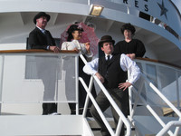 Clever re-enactments enliven life aboard S.S. Legacy's Columbia River voyages. Photo courtesy of Barbara Selwitz.