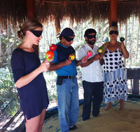  Visitors to Riviera Maya, Mexico, experience the sound of maracas during a Sense Adventure Tour. Photo courtesy of Fyllis Hockman. 
