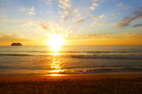 The best place in Old Town Mazatlan, Mexico, to see a magnificent sunset is Olas Atlas Beach. Photo courtesy of Stuart Wasserman.