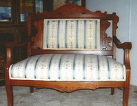  This Victorian settee was made around 1870. 