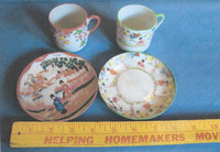  Souvenir cups and saucers were given at upscale department store teas for young girls. 