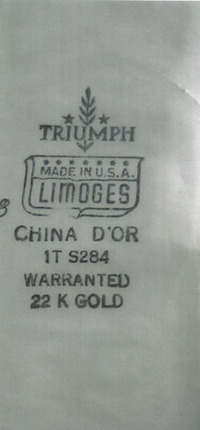 . Limoges China Company was in business from 1900 to 1955. 