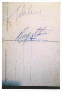 . Beatles signed postcard in early 1960s. 