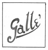  Emile Galle founded his glass house in 1867 in France. 