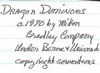 . "Dragon Dominoes" was made in 1970. 