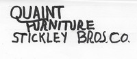  Stickley Brothers introduced the "Quaint" line of furniture in 1902. 