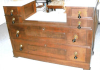  Victorian Renaissance Revival dresser is circa 1875. 