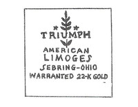  American Limoges China Co. was located in Sebring, Ohio. 
