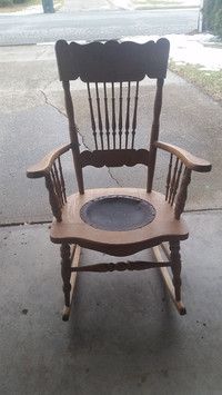  Golden oak furniture is circa 1900. 