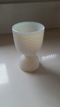  Milk glass double egg cup was patented in 1874. 