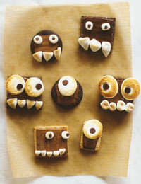  Monster s'mores are a terrifying treat for Halloween parties. 