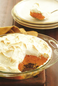  Lemony sweet potatoes are topped with light-as-air meringue. 