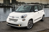 The four-door Fiat 500L is 27 inches longer and six inches wider and taller than the two-door, subcompact 500 coupe.
