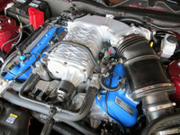  There's a lot of V8 wedged between the shock towers. 