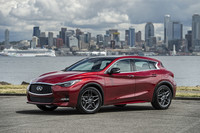  Infiniti's first compact crossover, the QX30, has architecture that's shared with Mercedes-Benz, but it is unique in performance tuning and exterior and interior styling.  
