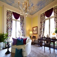 Something to write home about: an elegant "room of her own," designed to inspire any woman author. Photo: Timothy and Associates Interior Design