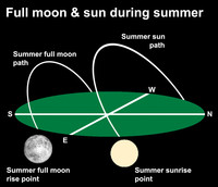  Follow a phase of the moon cycle to understand how the moon's position changes over time. 