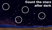  Count the stars after dark this week. 
