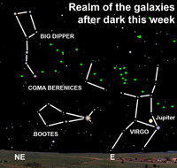  View the Realm of the Galaxies after dark this week. 