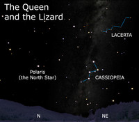 Cassiopeia has been admired around the globe as an Ethiopian queen, a kneeling camel and a lamp stand.