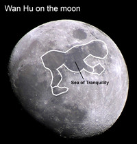  Legend says that Hu made it to the moon that night and that we can still see him there. 