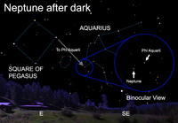  Finding Neptune among the faint stars of Aquarius isn't easy. 