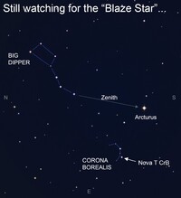  T Corona Borealis is predicted to go nova on or around June 25. 