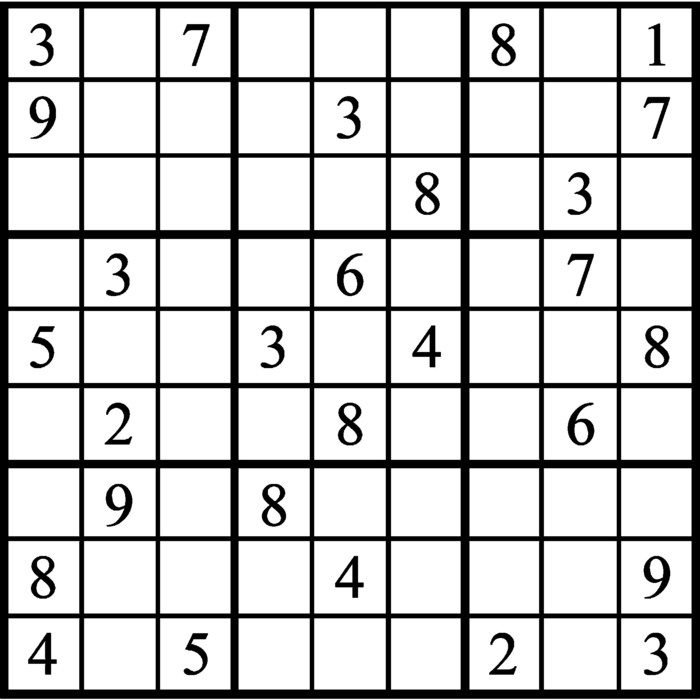 Janric Classic Sudoku For Oct 27 2018 By Creators Syndicate