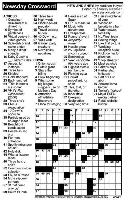 Crossword Week Of May 7 Mid Valley Times Crossword Week Of May 7 2020 