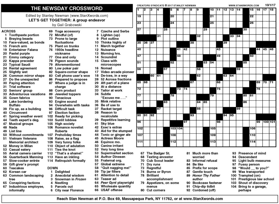 new york times sunday crossword printable rtrsonline la times free