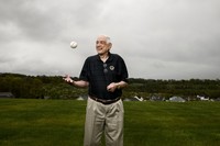  Ron Necciai, 87, at his home in Belle Vernon, Pennsylvania, on May 6, 2020. Photo credit Michael Swensen. 