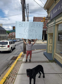  Veteran Ryan Decker spreads a little humor and fun. Photo credit Salena Zito. 