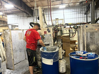  Andrew Ayers works at Guy Chemical, a chemical company that specializes in formulating high-end silicone sealants, greases and two-part epoxy adhesives. Photo credit: Salena Zito. 